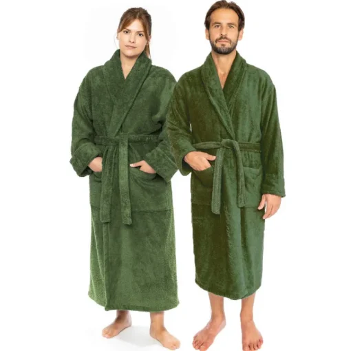Classic Turkish Combed Cotton Luxurious Thick Unisex Bathrobes-Classic Turkish Towels New