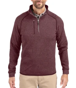 Cutter & Buck Mainsail Sweater-Knit Mens Half Zip Pullover Jacket-Cutter u0026 Buck Online