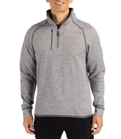 Cutter & Buck Mainsail Sweater-Knit Mens Half Zip Pullover Jacket-Cutter u0026 Buck Online