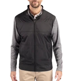 Cutter & Buck Stealth Hybrid Quilted Men's Big & Tall Full Zip Windbreaker Jacket-Cutter u0026 Buck Online