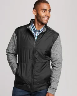 Cutter & Buck Stealth Hybrid Quilted Men's Big & Tall Full Zip Windbreaker Jacket-Cutter u0026 Buck Online