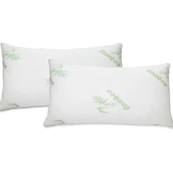 Deluxe Bamboo Memory Foam Pillows - 1 or 2 Pack-Ju0026V Textiles Clearance