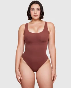 Eco Wide Strap Snatched Bodysuit by-Revenge Body Online