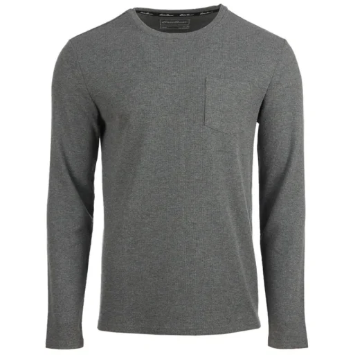 Men's Long Sleeve Waffle Pocket Crew-Eddie Bauer Best
