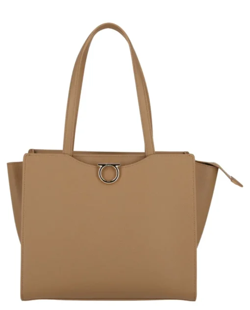 Gemini Leather Shoulder Bag-Ferragamo Fashion
