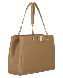 Vara Bow Smooth Leather Tote-Ferragamo New