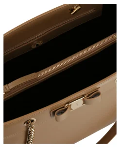 Vara Bow Smooth Leather Tote-Ferragamo New