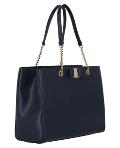 Vara Bow Smooth Leather Tote-Ferragamo New