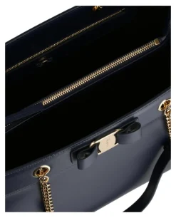 Vara Bow Smooth Leather Tote-Ferragamo New