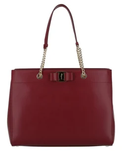 Vara Bow Smooth Leather Tote-Ferragamo New