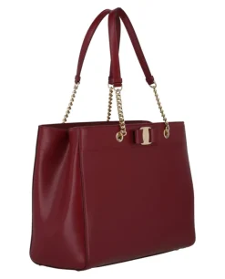 Vara Bow Smooth Leather Tote-Ferragamo New
