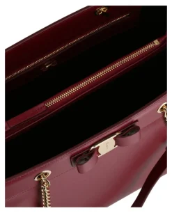 Vara Bow Smooth Leather Tote-Ferragamo New