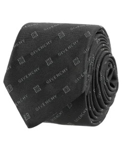 Diagonal Logo Silk Tie-Givenchy Clearance