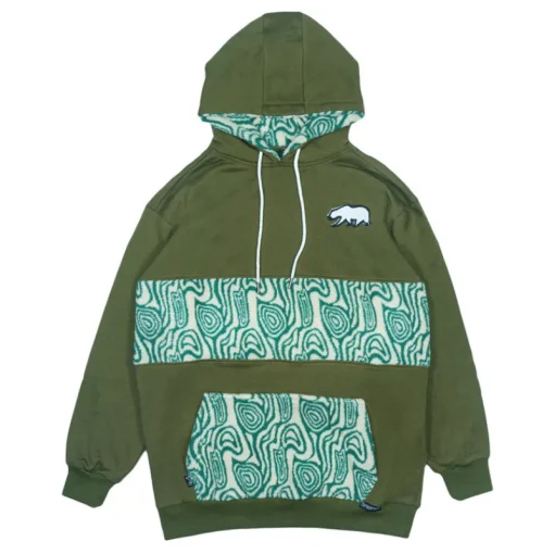 Removable Bear Fur Tall Pullover Hoodie-Grassroots California Sale