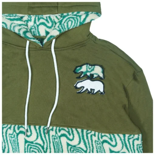 Removable Bear Fur Tall Pullover Hoodie-Grassroots California Sale