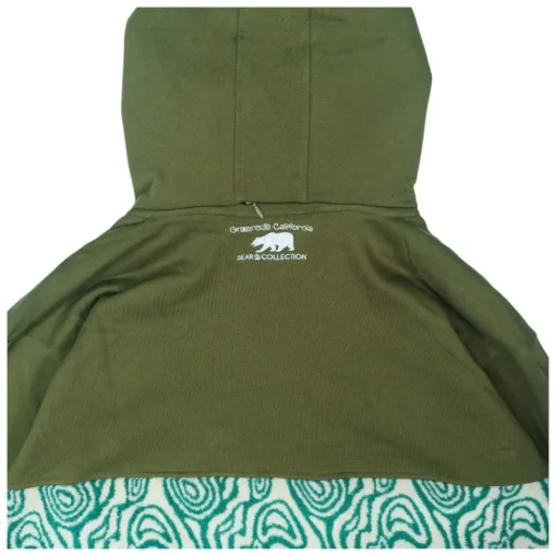 Removable Bear Fur Tall Pullover Hoodie-Grassroots California Sale