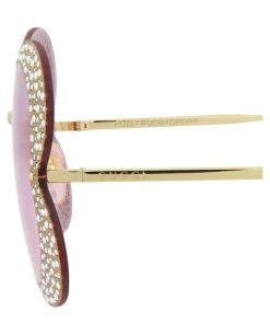 Cat Eye-Frame Metal Sunglasses-Gucci Clearance