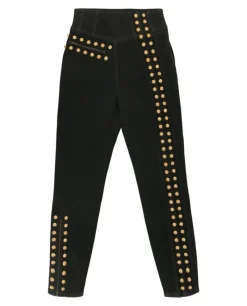 Coated Denim Pant With Studs-Gucci Best