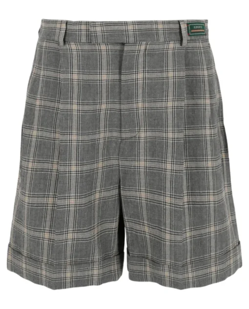 Cuffed Plaid Shorts-Gucci New