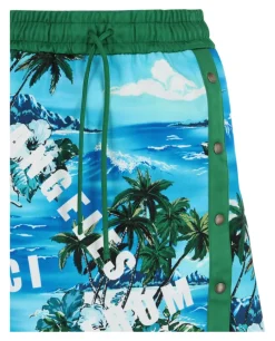 Hawaiian Printed Knee-Length Skirt-Gucci New