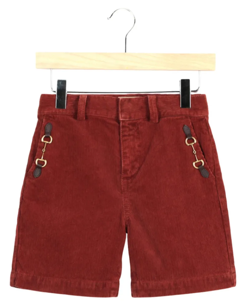 Horsebit Corduroy Shorts-Gucci Sale