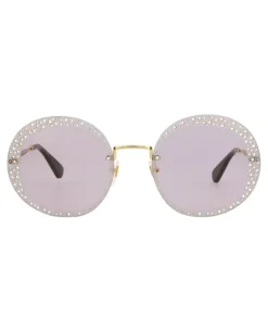 Round-Frame Metal Sunglasses - GG0899S-30010510-001-Gucci Discount