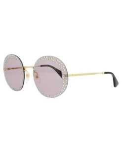 Round-Frame Metal Sunglasses - GG0899S-30010510-001-Gucci Discount