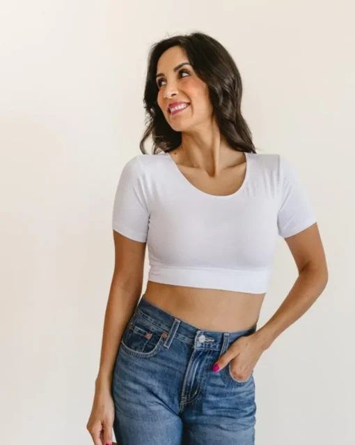 Classic Boyfriend Halftee-HALFTEE Layering Fashions Fashion