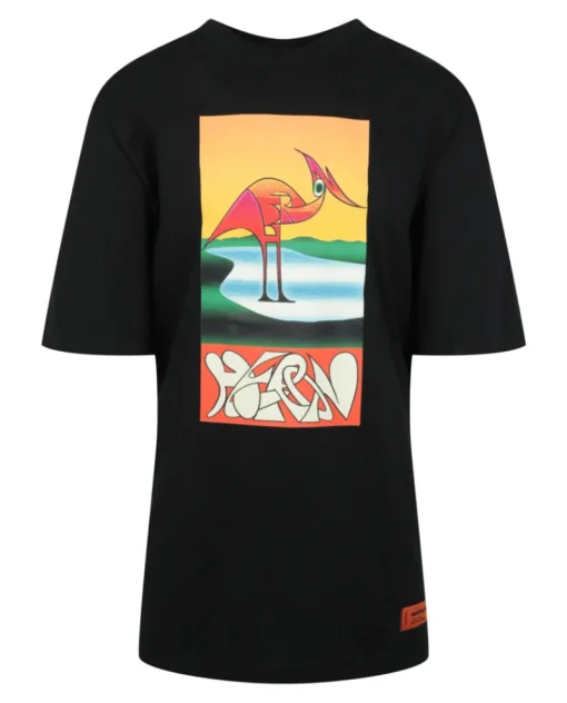 Graphic Cotton T-Shirt-Heron Preston Hot