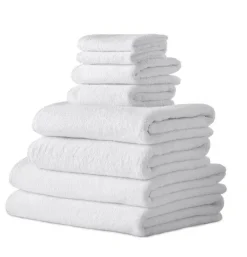 Hospitality Turkish Cotton Hotel Collection Family Towel Set of 8-Classic Turkish Towels Best