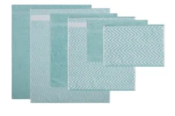 6 Piece Chevron Jacquard Towel Set with Lets Dry-Kathy Ireland Discount