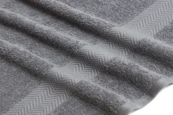 6 Piece Chevron Jacquard Towel Set with Lets Dry-Kathy Ireland Discount