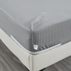 500 Thread Count Damask Stripe Sheet Set with Optifit-Kathy Ireland Discount