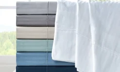 500 Thread Count Damask Stripe Sheet Set with Optifit-Kathy Ireland Discount