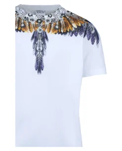 Hawaiian Wings Graphic T-Shirt-Marcelo Burlon Sale