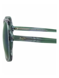 Round-Frame Acetate Sunglasses-Maui Jim Fashion