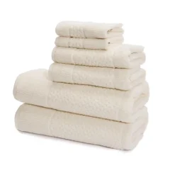 Mei-Tal Turkish Cotton Jacquard Towel Set of 6-Classic Turkish Towels Best