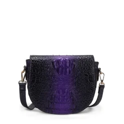 Women's Amalia Croc-Embossed Crossbody Bag-MKF Collection Clearance