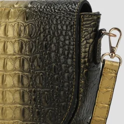 Women's Amalia Croc-Embossed Crossbody Bag-MKF Collection Clearance