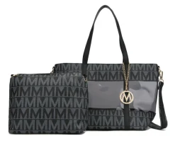 Women's Belinda Signature Tote Bag And Pouch Set-MKF Collection Outlet
