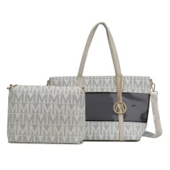 Women's Belinda Signature Tote Bag And Pouch Set-MKF Collection Outlet