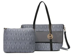 Women's Belinda Signature Tote Bag And Pouch Set-MKF Collection Outlet