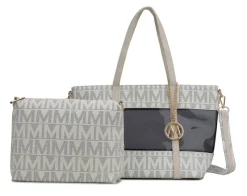 Women's Belinda Signature Tote Bag And Pouch Set-MKF Collection Outlet