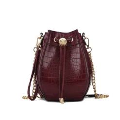 Women's Cassidy Embossed Bucket Bag-MKF Collection Outlet