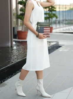 Women's Genesis Printed Flag Crossbody Bag-MKF Collection Sale