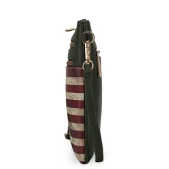 Women's Genesis Printed Flag Crossbody Bag-MKF Collection Sale