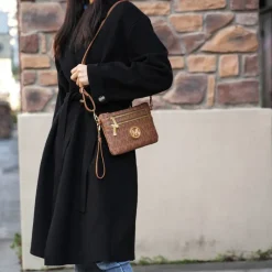 Women's Geneve Signature Phone Crossbody Bag-MKF Collection Clearance