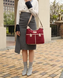 Women's Harper 2 Pcs Nylon Hobo Shoulder Handbag With Matching Wallet-MKF Collection Outlet