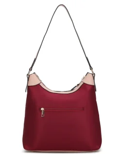 Women's Harper 2 Pcs Nylon Hobo Shoulder Handbag With Matching Wallet-MKF Collection Outlet