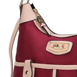 Women's Harper 2 Pcs Nylon Hobo Shoulder Handbag With Matching Wallet-MKF Collection Outlet